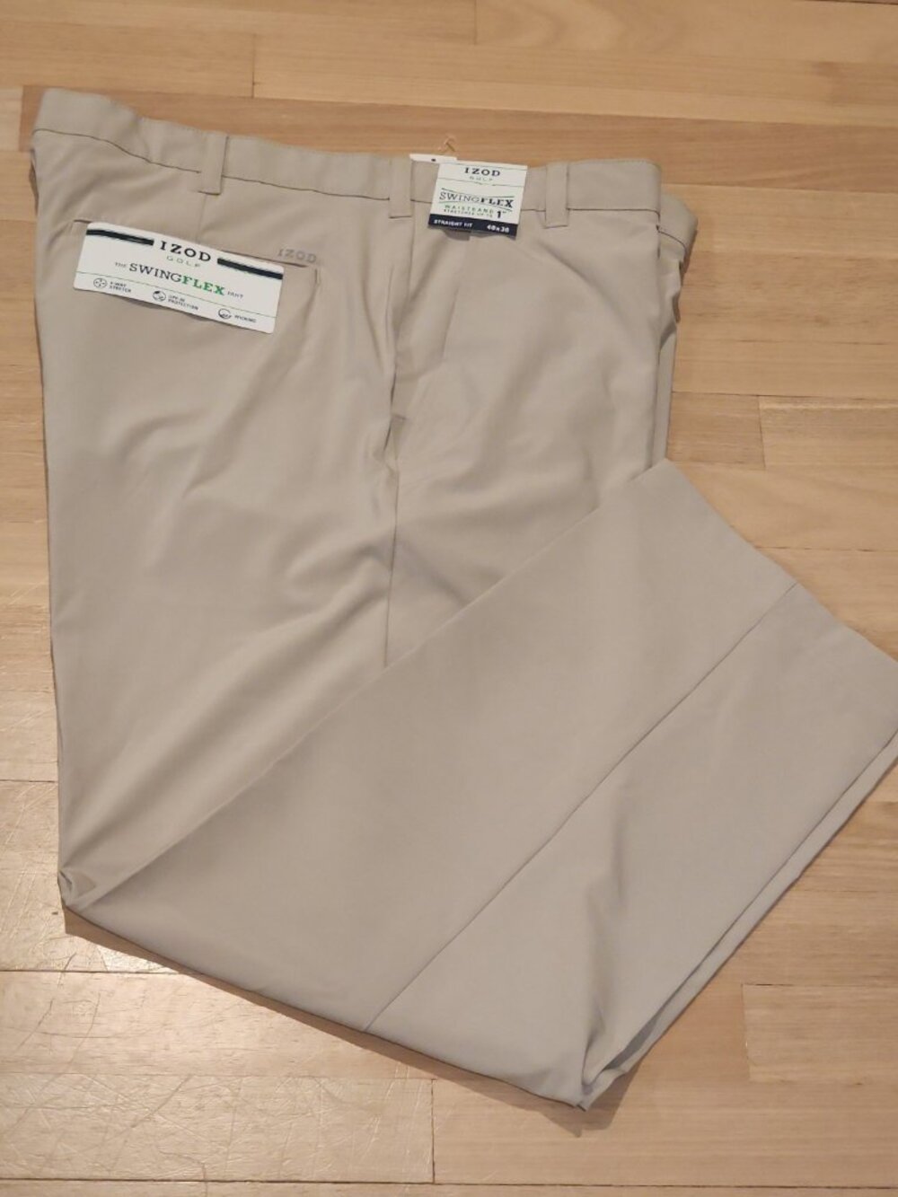 IZOD GOLF size 40 x 30 mens Stretch Pants expandable waist moisture wicking UPF